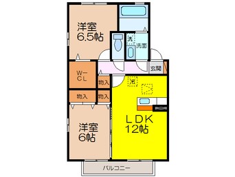 間取図 長崎県営バス（諫早市）/公民館前 徒歩3分 2階 築17年