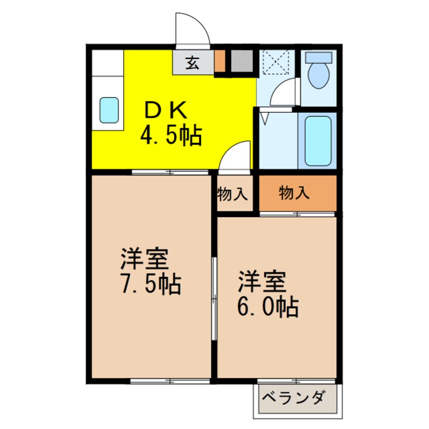 間取図 コーポラスたさきⅢ