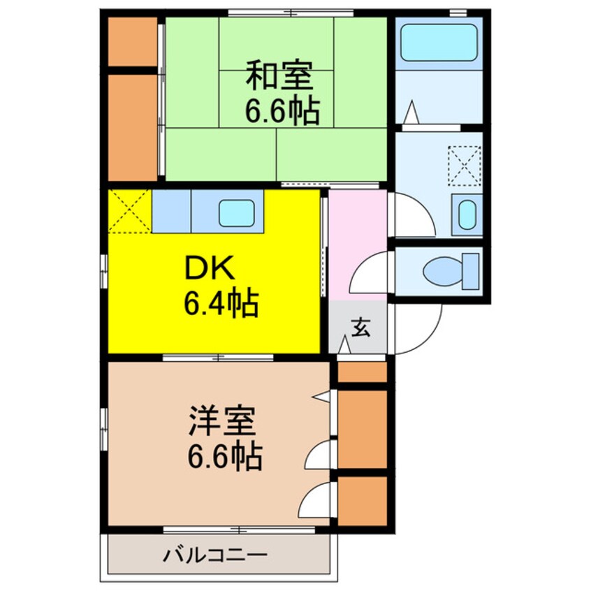 間取図 ヴィラ清泉