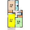 フォーレスト久山　A棟 2DKの間取り