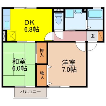 間取図 フォーレスト久山　B棟