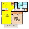 ウィルモアＫ・Ｔ 1LDKの間取り