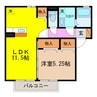 ウィルモアＫ・Ｔ 1LDKの間取り