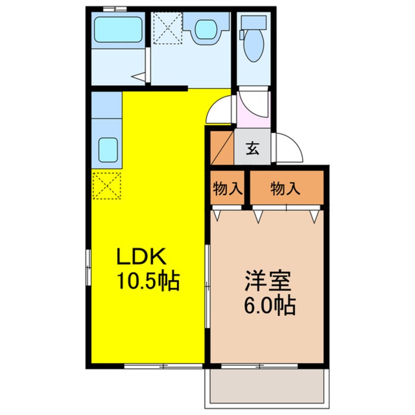 間取図 セジュールホワイトⅡ