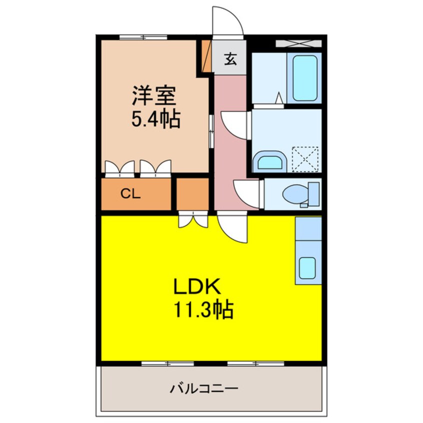 間取図 ベルメゾン久原