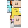 ステラ館 2DKの間取り