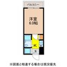 プレステージ多良見 1Kの間取り