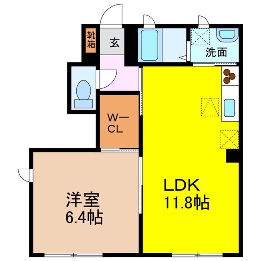 間取図 ブランシェ金谷