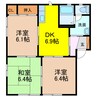 フォーレス青葉台Ａ 3DKの間取り