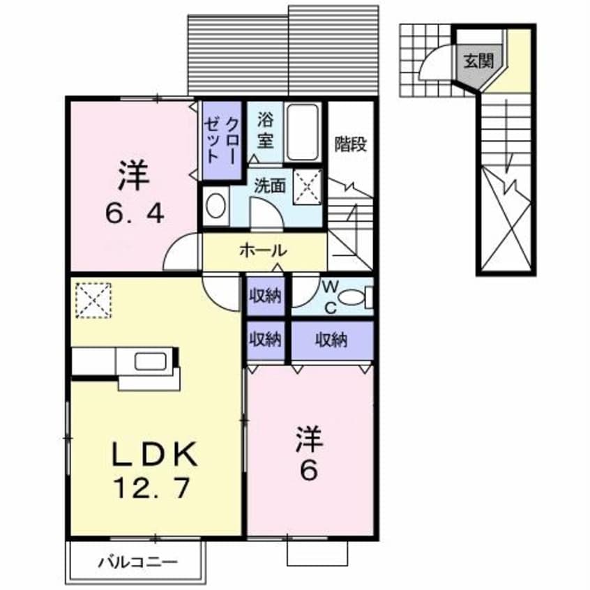 間取図 ミルトハウス：Ｄ