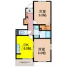 セレ―ノカーサ 2DKの間取り