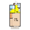 サニーヒル若葉南 1Kの間取り