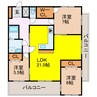 TAS2002 3LDKの間取り