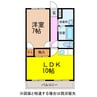 セブンラックマンション 1LDKの間取り