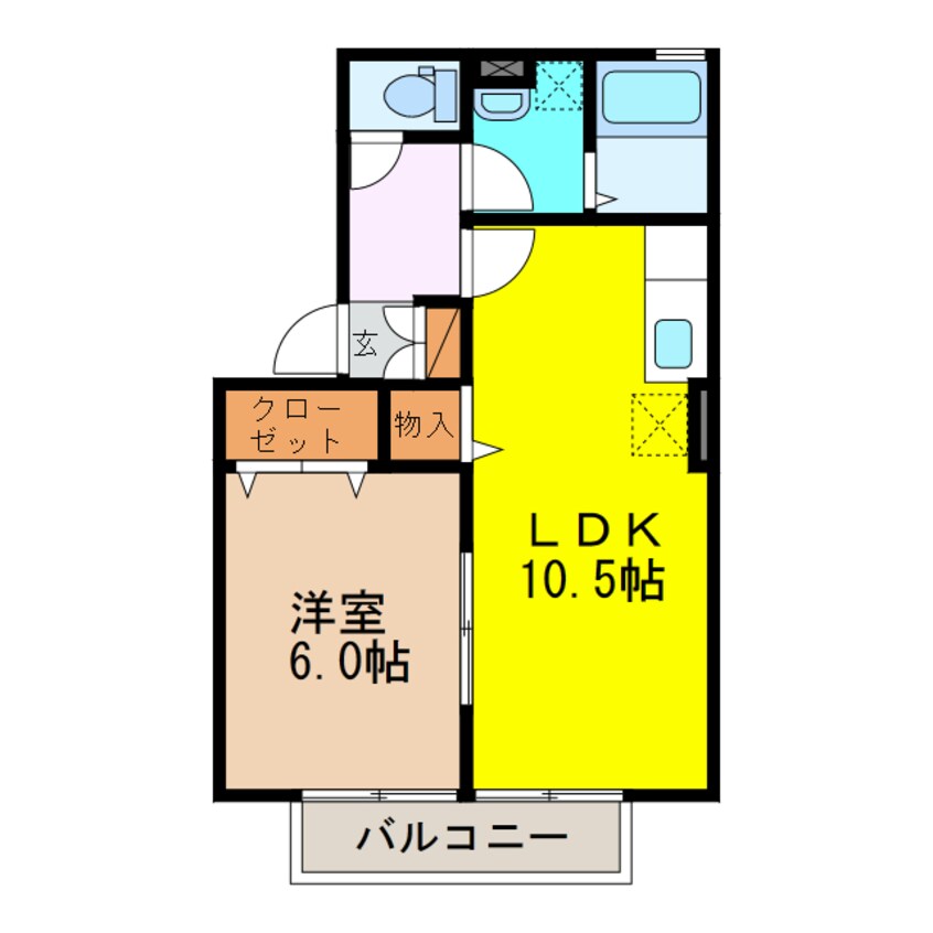 間取図 長崎本線/喜々津駅 徒歩22分 1階 築20年