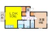 ルピナＭ 1LDKの間取り