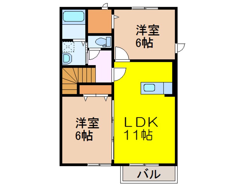 間取図 クラールハウスＡ