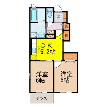 間取図 カーサ・デル・ピーノＢ