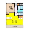 アルページュ・ソレイユ 1LDKの間取り