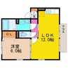 ウィルモア東町 1LDKの間取り
