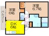 長崎県営バス（諫早市）/溝陸 徒歩4分 2階 築18年 2DKの間取り