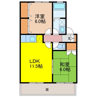 間取図 セジュールマリモⅢ