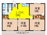 ロマーノハイツ加津佐A棟 4DKの間取り