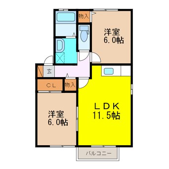 間取図 セジュールＹＭ　Ⅳ