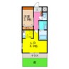 フォンテーヌ　Ｋ 1LDKの間取り