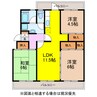 ユートピア城見 3LDKの間取り