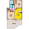 グランド ソレイユ 2LDKの間取り