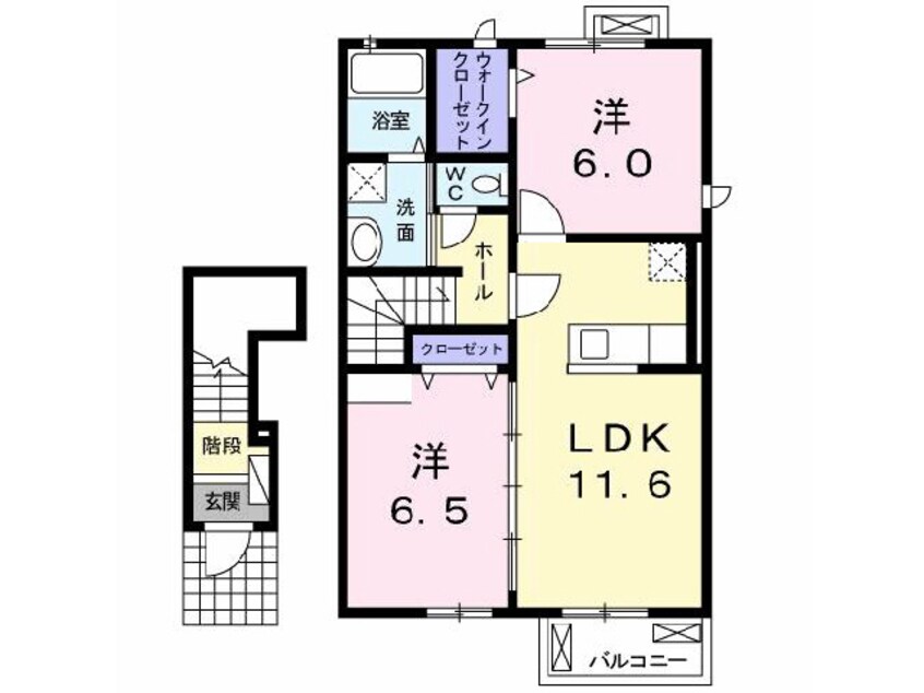 間取図 島原鉄道/愛野駅 徒歩28分 2階 築9年