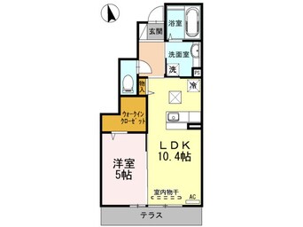 間取図 ラルーチェ幸　B棟