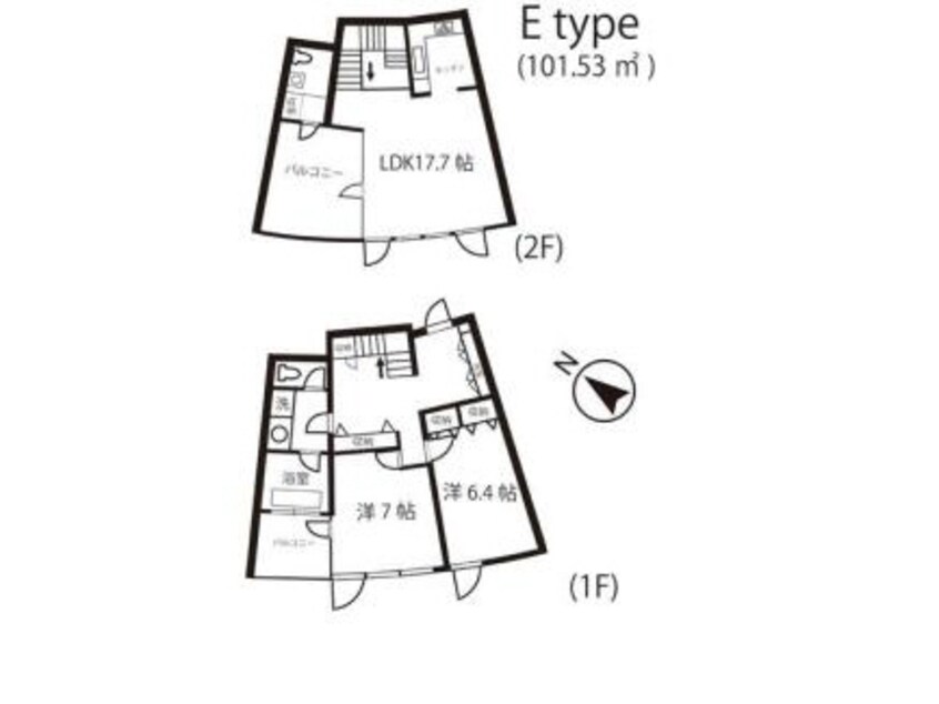 間取図 長崎県営バス（諫早市）/井牟田口 徒歩10分 1-2階 築33年