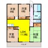 長崎県営バス（諫早市）/新道 徒歩4分 2階 築19年 4LDKの間取り