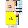メルベーユ尾崎 1LDKの間取り