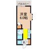 メンバーズヒル２０３ 1Rの間取り
