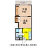 VIVIDマンション原口 2Kの間取り