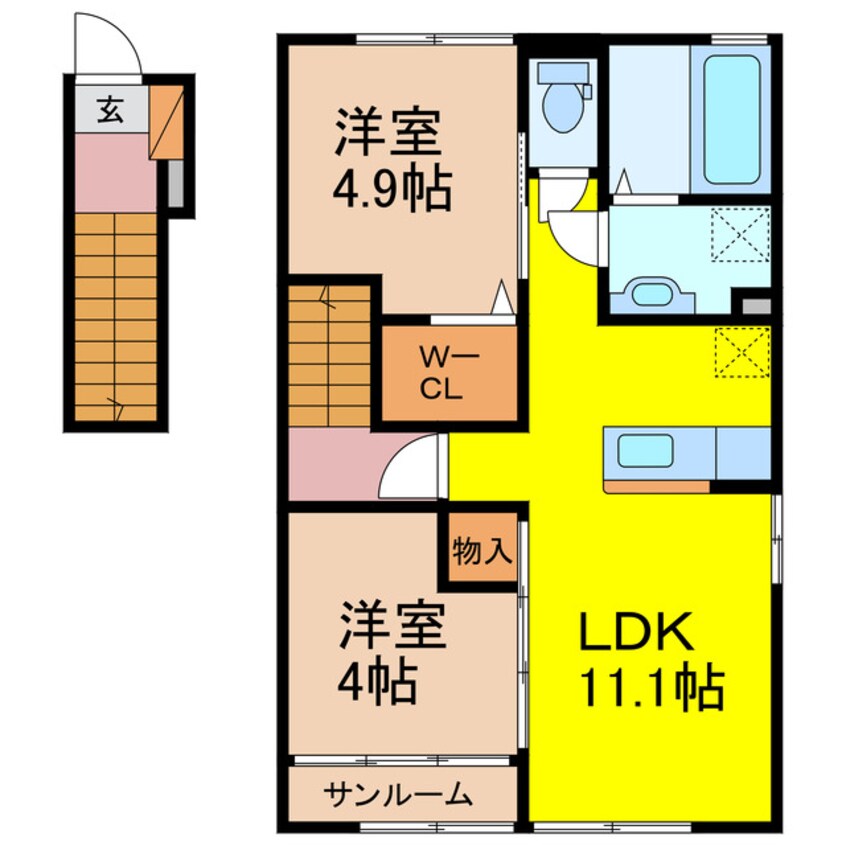 間取図 スマイリィハウス愛野