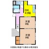 フォレスト船越 2Kの間取り