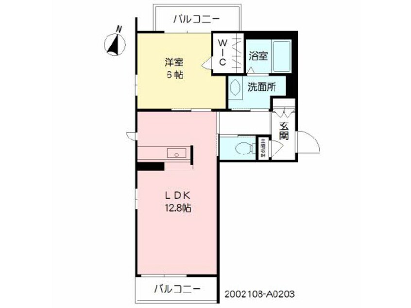 間取図 島原鉄道/島原駅 徒歩13分 2階 築8年