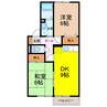 ウエストⅠ 2DKの間取り