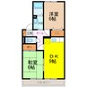 ウエストⅠ 2DKの間取り