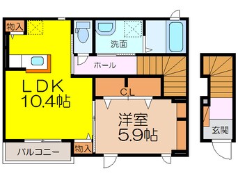 間取図 長崎本線/肥前古賀駅 車移動　10分5.9km 2階 築7年