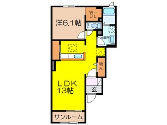 間取図 アンアザレアⅢ