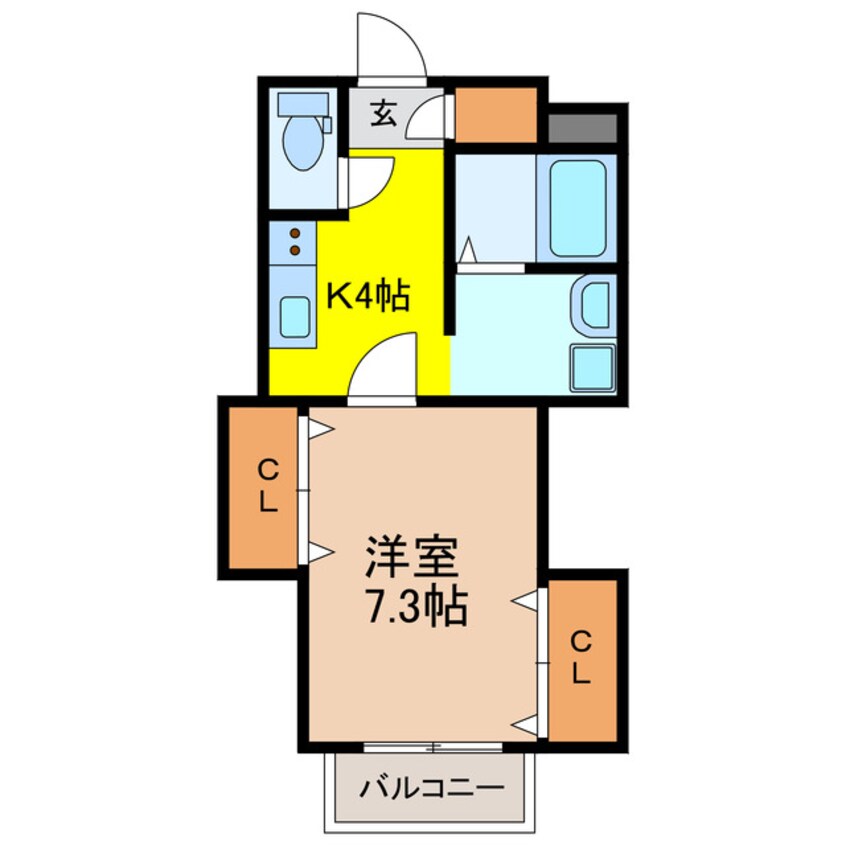 間取図 プチメゾン宇都パート２