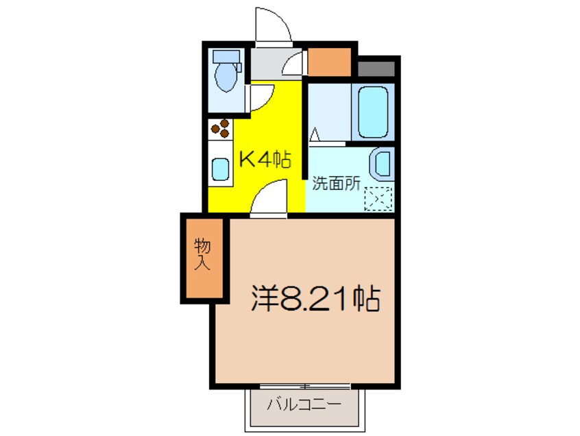 間取図 長崎本線/諫早駅 徒歩10分 2階 築7年