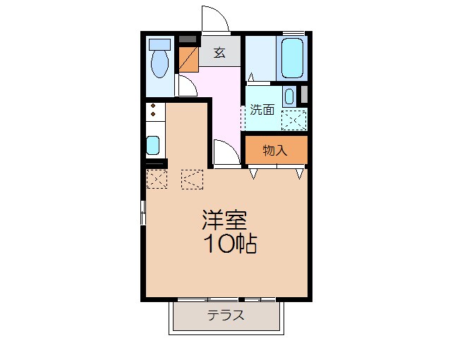 間取り図 長崎県営バス（諫早市）/寺の下 徒歩2分 1階 築17年