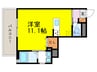 APARTMENTS CODE ISAHAYA 1Rの間取り