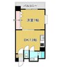 リバレインヒルズ城見 1LDKの間取り